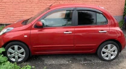 Дефлекторы окон (ветровики) Nissan Micra 5d (K12) 2003"EuroStandard" (Ниссан Микра) Кобра Тюнинг