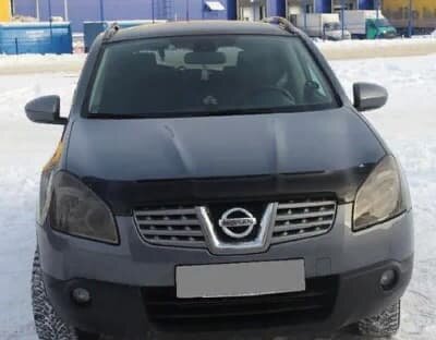 Дефлектор капота (мухобойка) Nissan Qashqai/ Qashqai +2 2007-2009  (Ниссан Кашкай) SIM